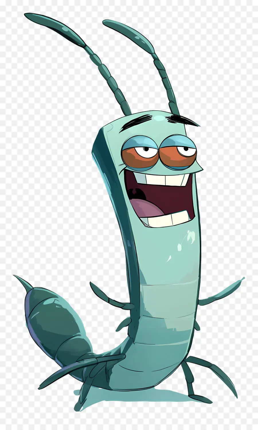 Plankton，Karakter Kartun Hijau PNG