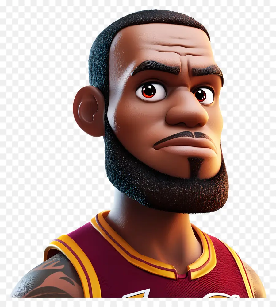 Lebron James，Kartun Pemain Bola Basket PNG