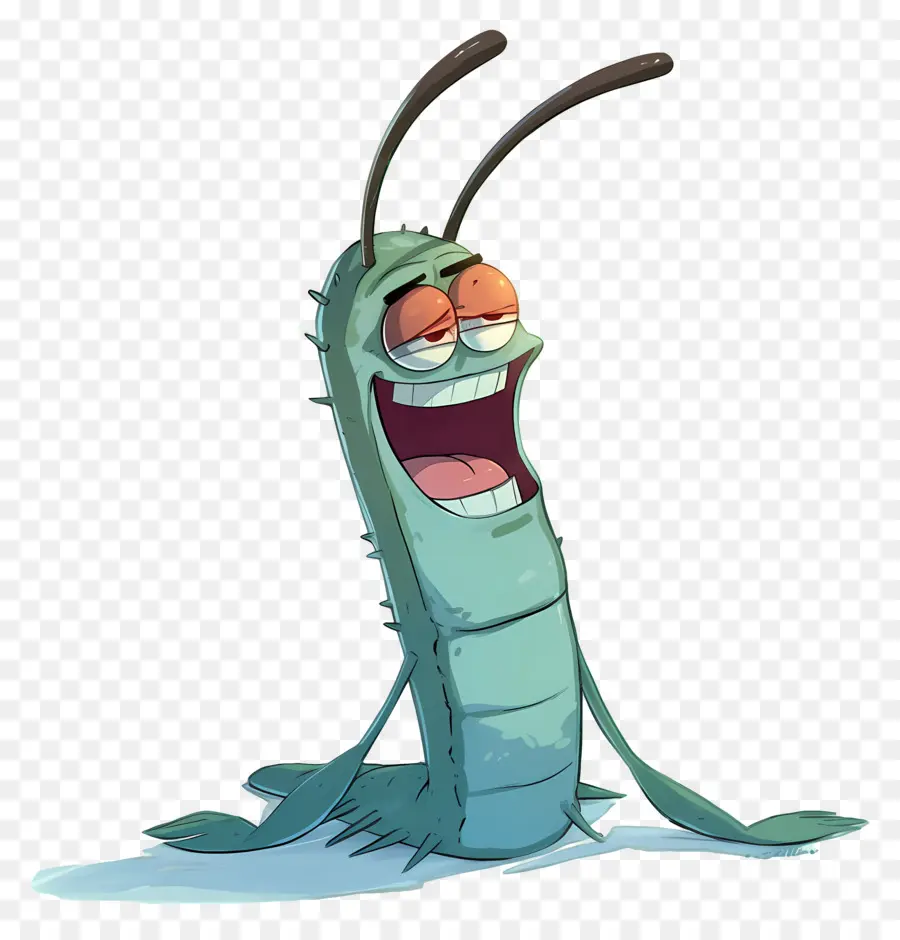 Plankton，Karakter Kartun Hijau PNG