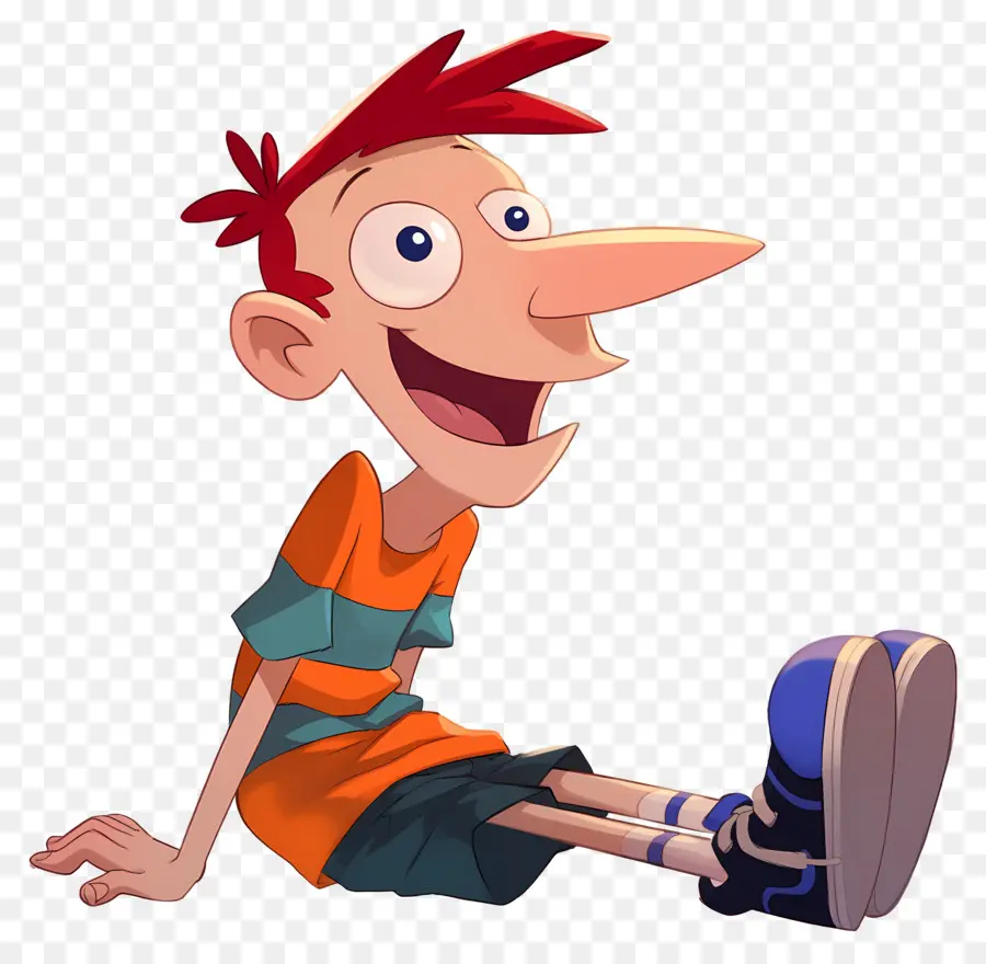 Phineas Flynn，Bocah Kartun Dengan Rambut Oranye PNG