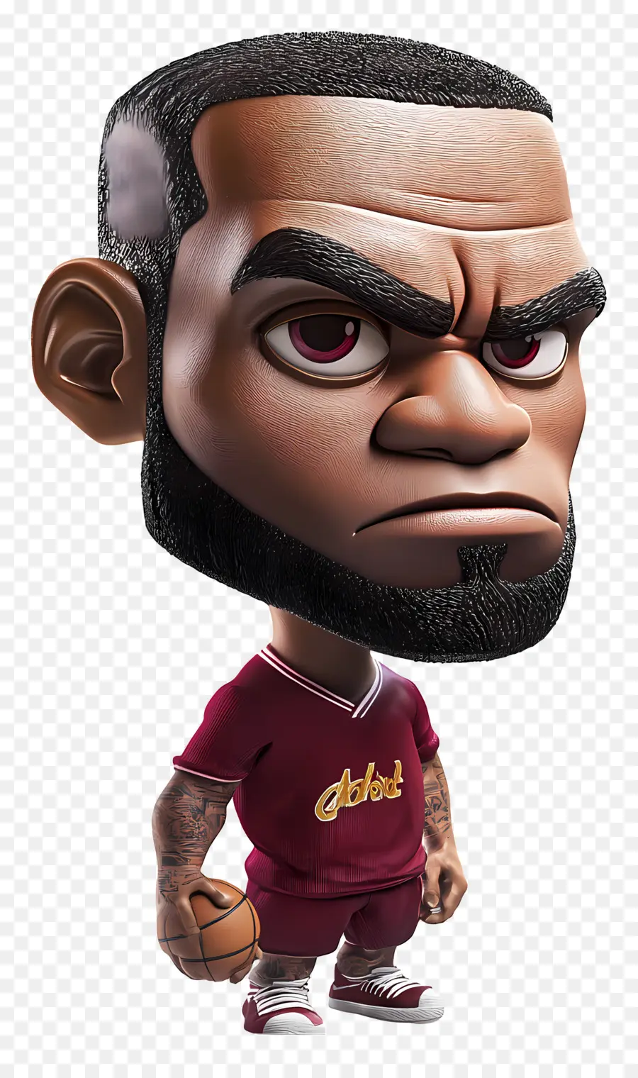 Lebron James，Kartun Pemain Bola Basket PNG