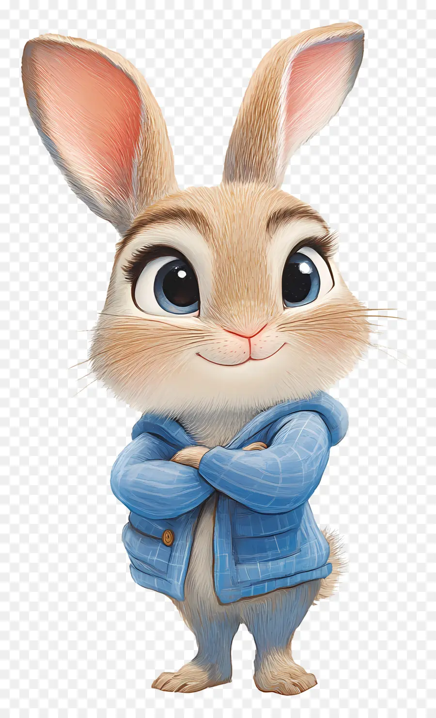 Judy Hopps，Kelinci Kartun Dengan Jaket Biru PNG