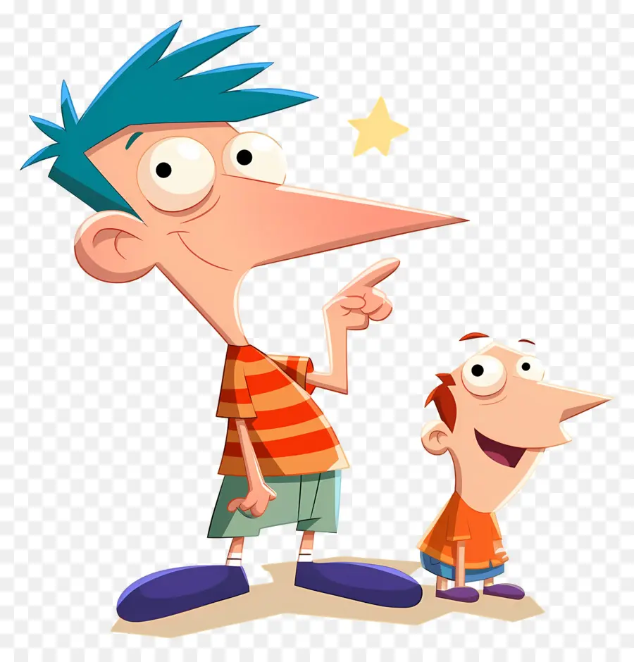 Phineas Flynn，Dua Anak Laki Laki PNG