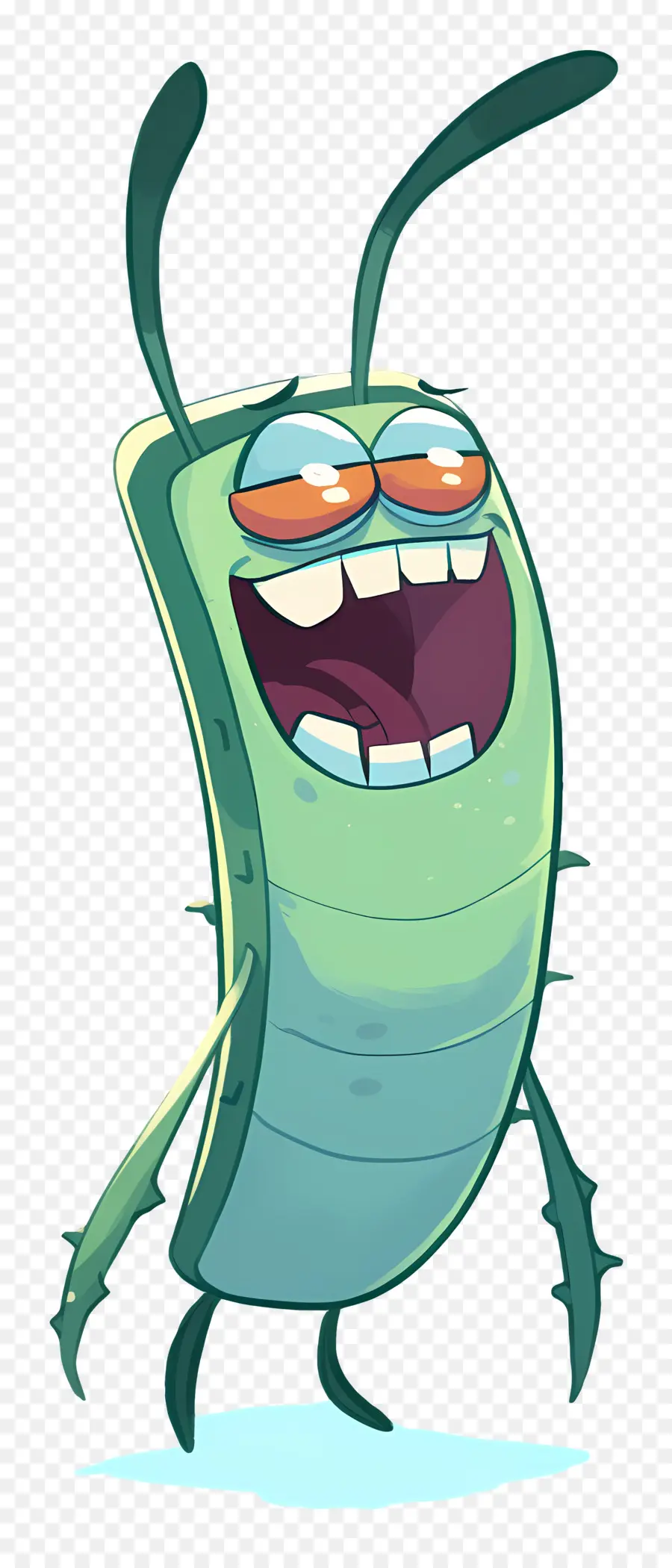 Plankton，Karakter Kartun Hijau PNG