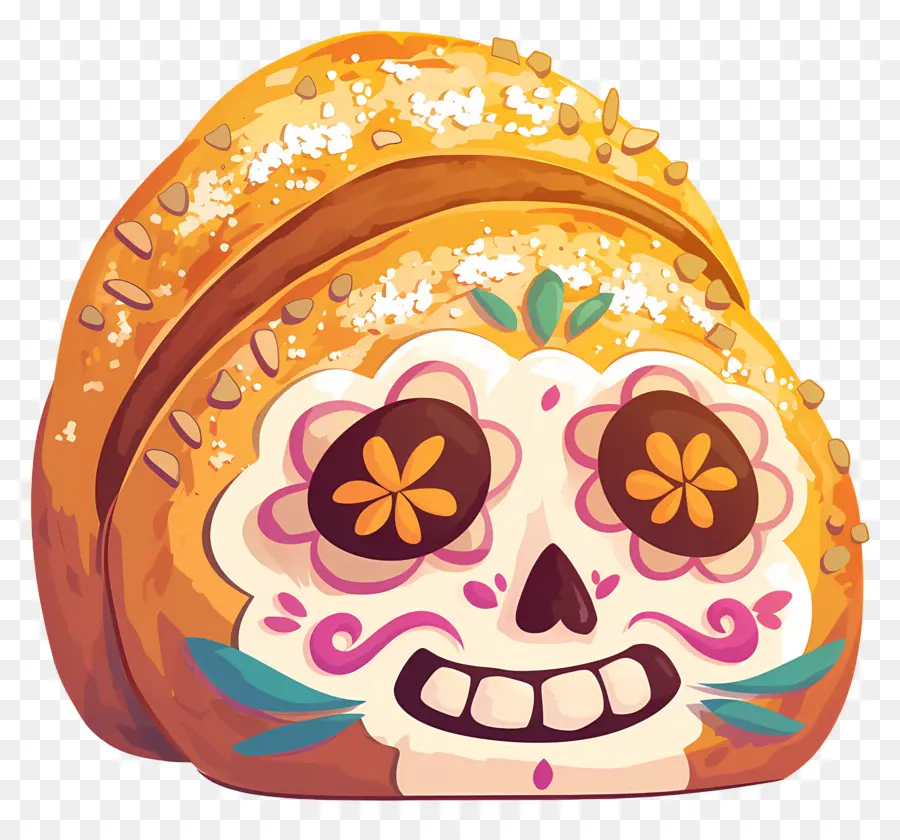 Pan De Muerto，Roti Hias PNG