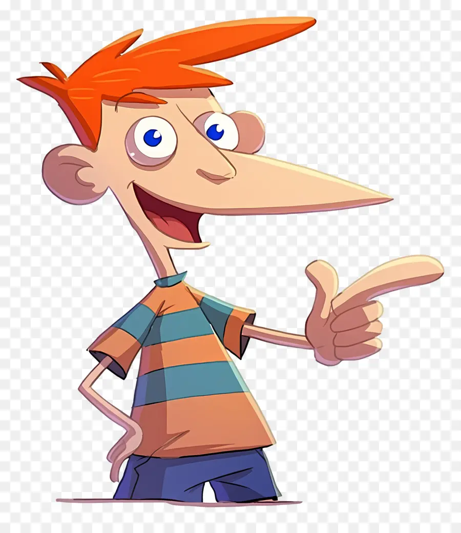 Phineas Flynn，Bocah Kartun Dengan Rambut Oranye PNG