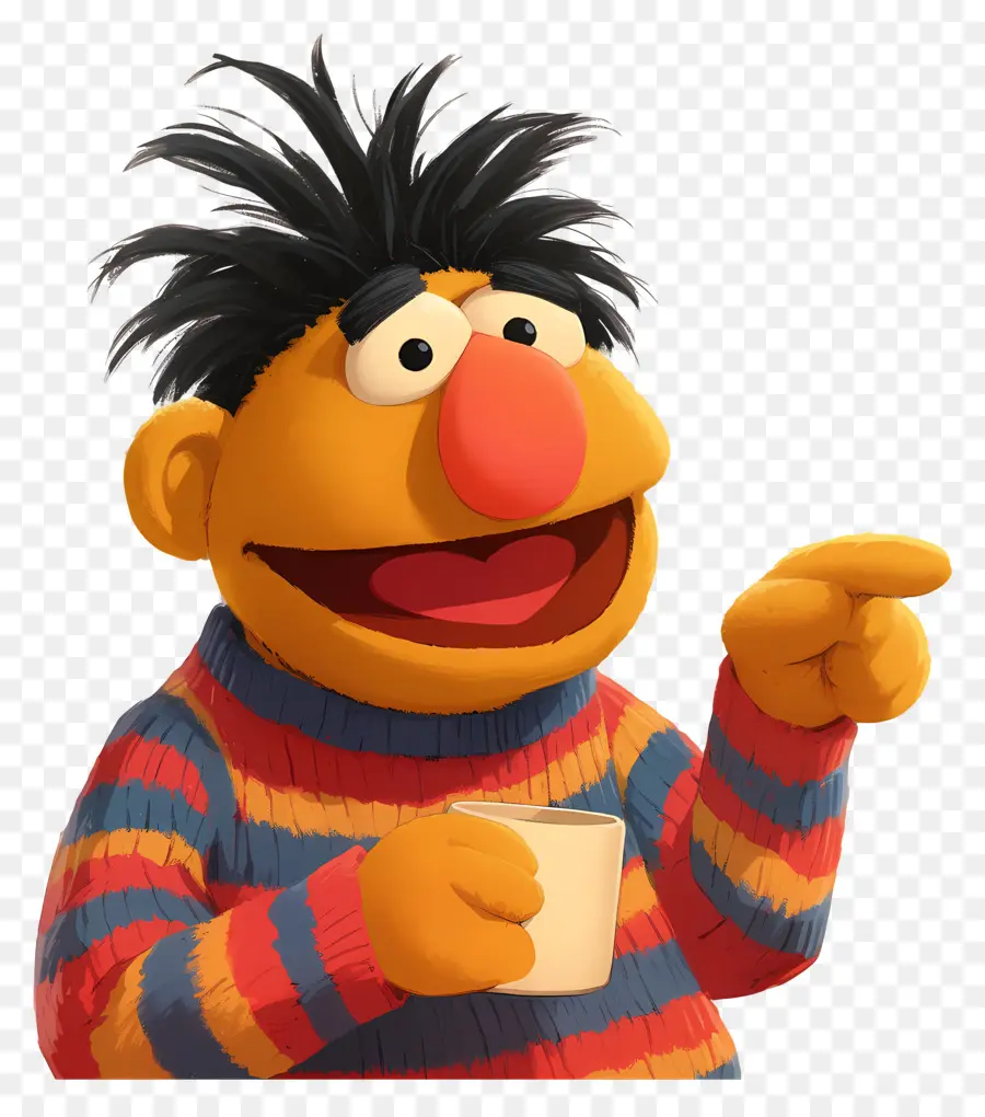 Ernie，Boneka Oranye PNG