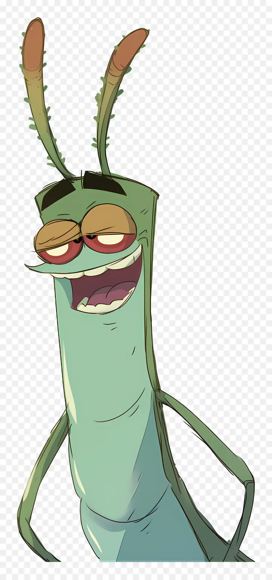 Plankton，Karakter Kartun Hijau PNG