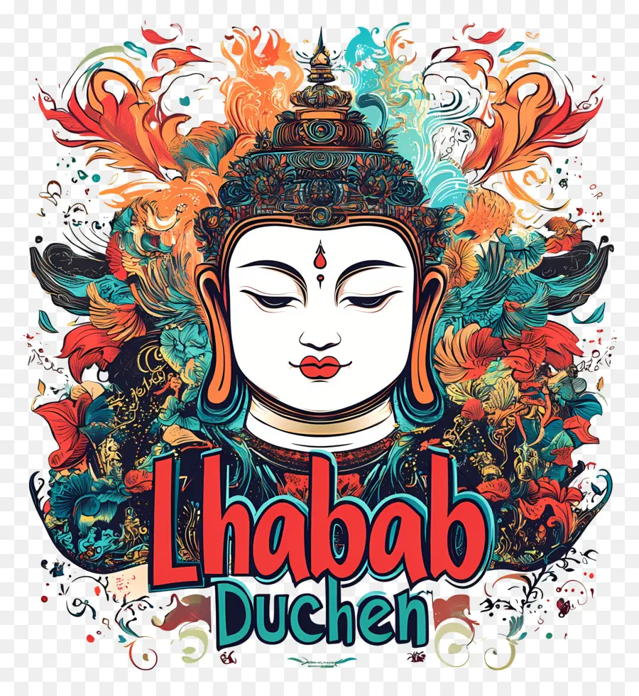 Lhabab Duchen，Ilustrasi Buddha PNG