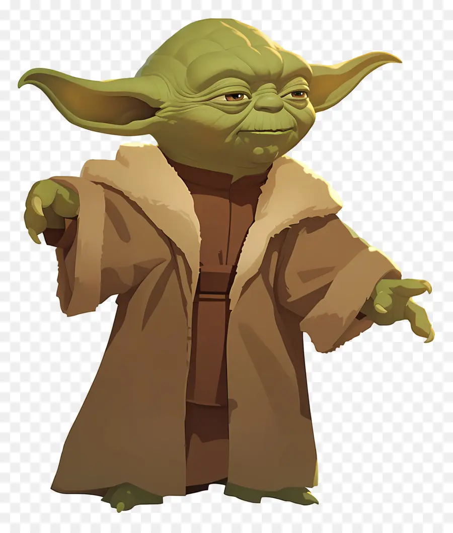 Yoda，Alien Hijau Yang Bijaksana PNG