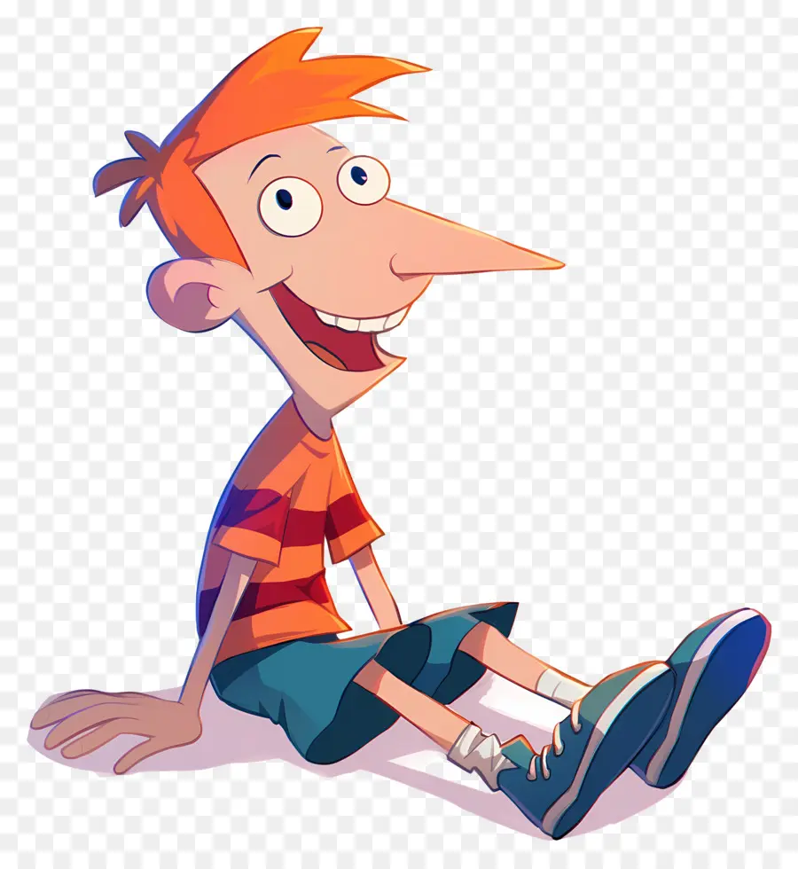 Phineas Flynn，Bocah Kartun Dengan Rambut Oranye PNG