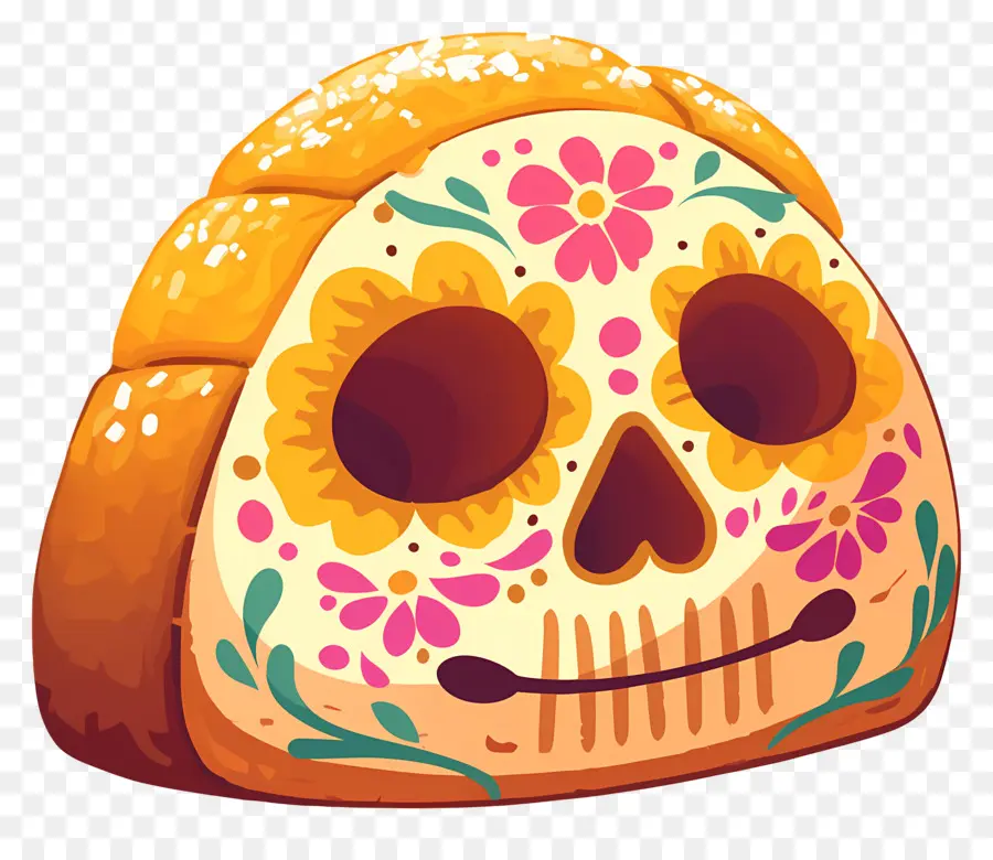 Pan De Muerto，Roti Hias PNG