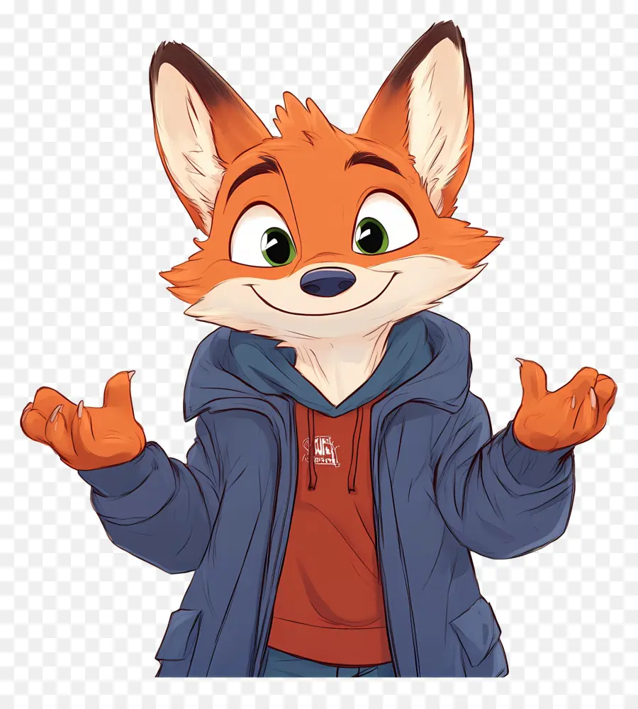 Nick Wilde，Kartun Rubah PNG