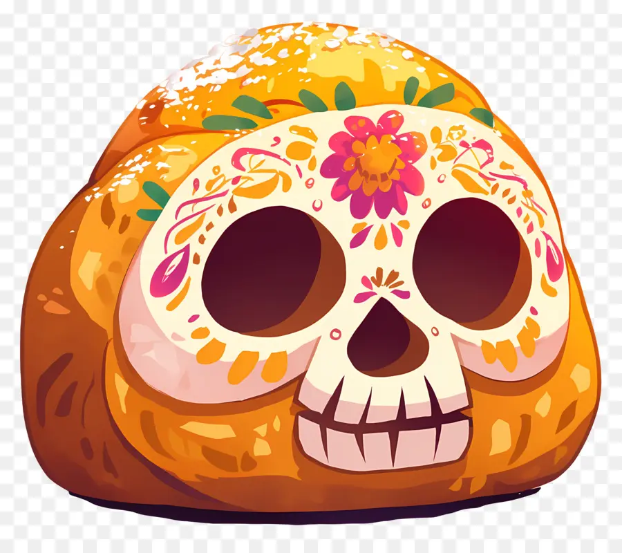 Pan De Muerto，Roti Hias PNG