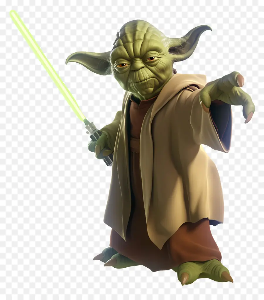 Yoda，Alien Hijau Yang Bijaksana PNG