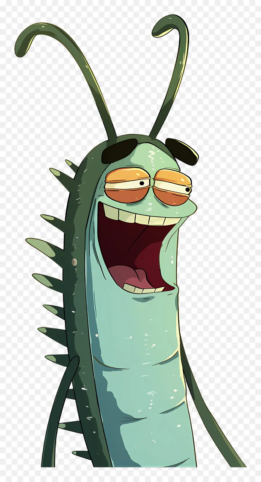 Plankton，Karakter Kartun Hijau PNG