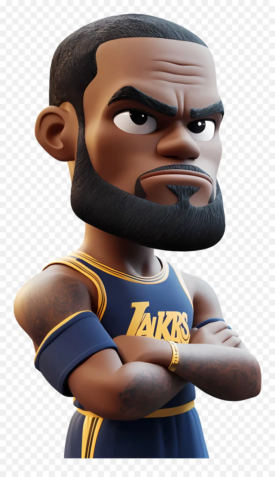 Lebron James，Kartun Pemain Bola Basket PNG