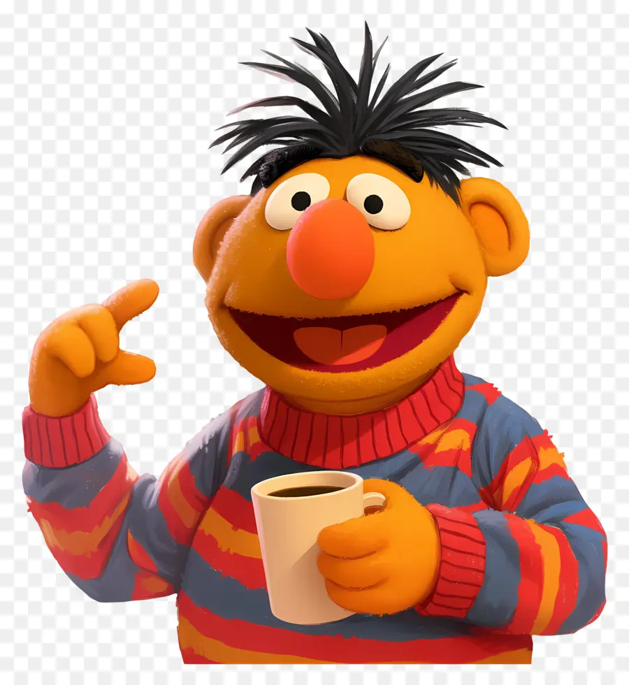 Ernie，Boneka Oranye PNG