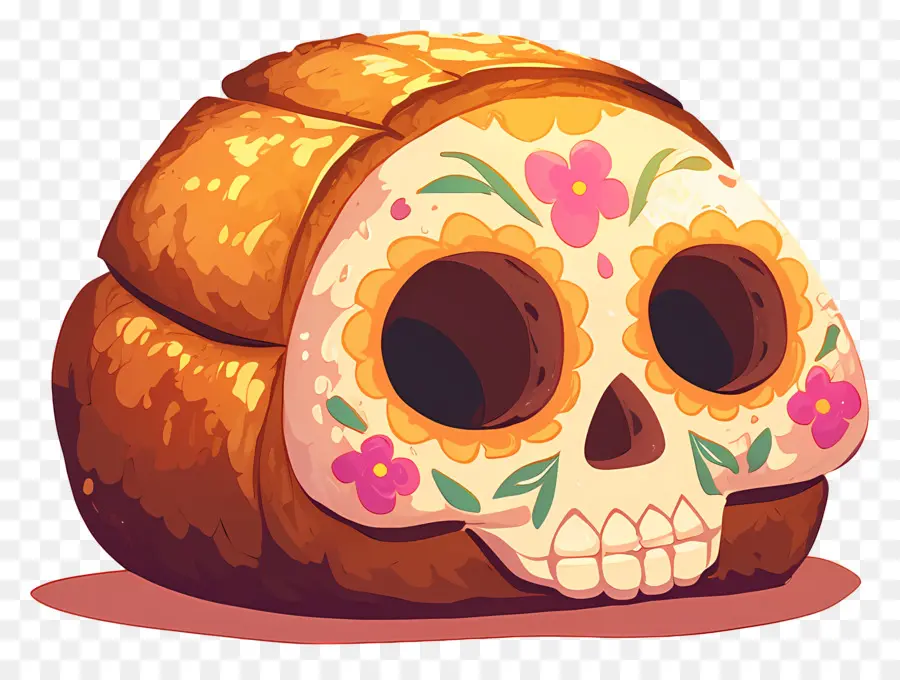 Pan De Muerto，Roti Hias PNG