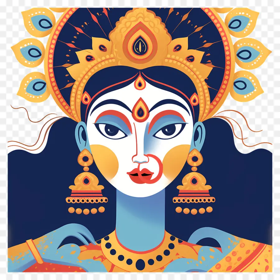 Dussehra，Dewi Biru PNG