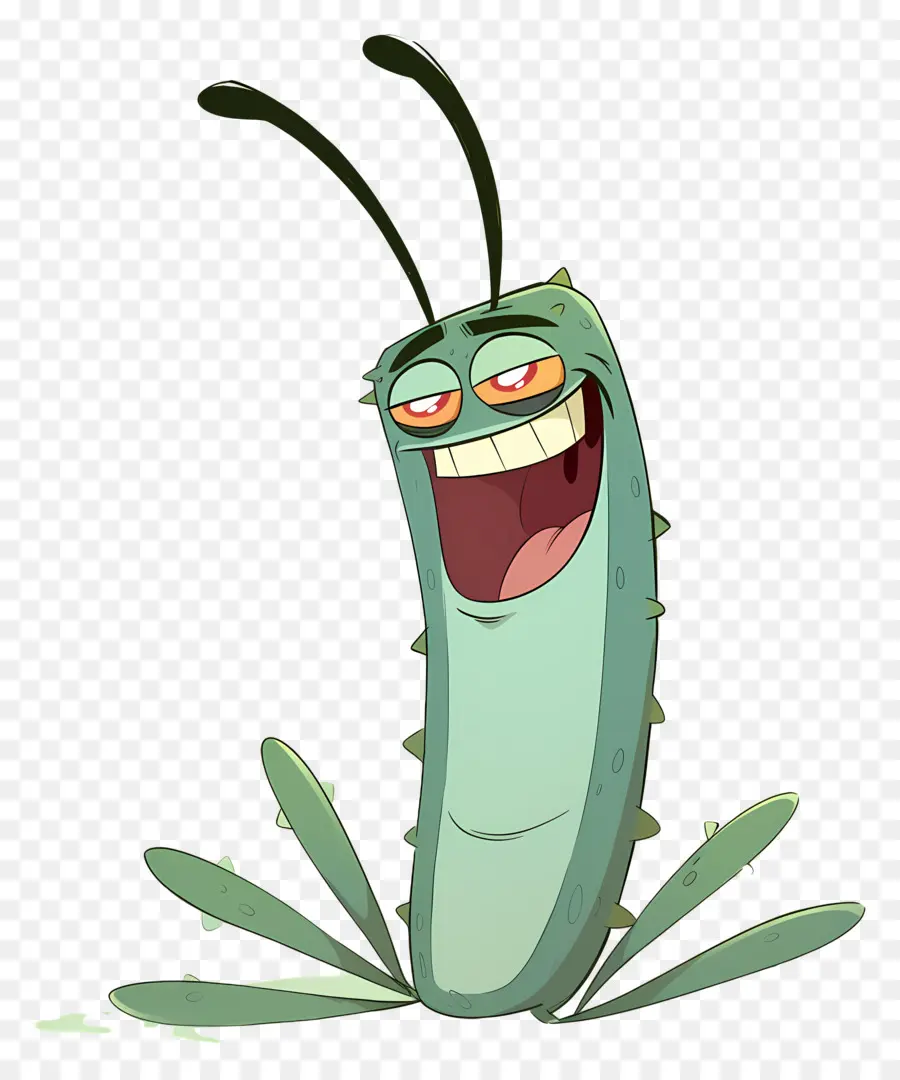 Plankton，Karakter Kartun Hijau PNG