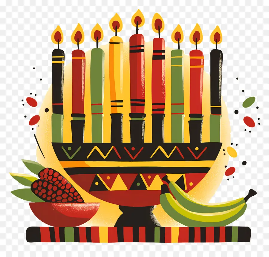 Selamat Kwanzaa，Kwanzaa Kinara PNG