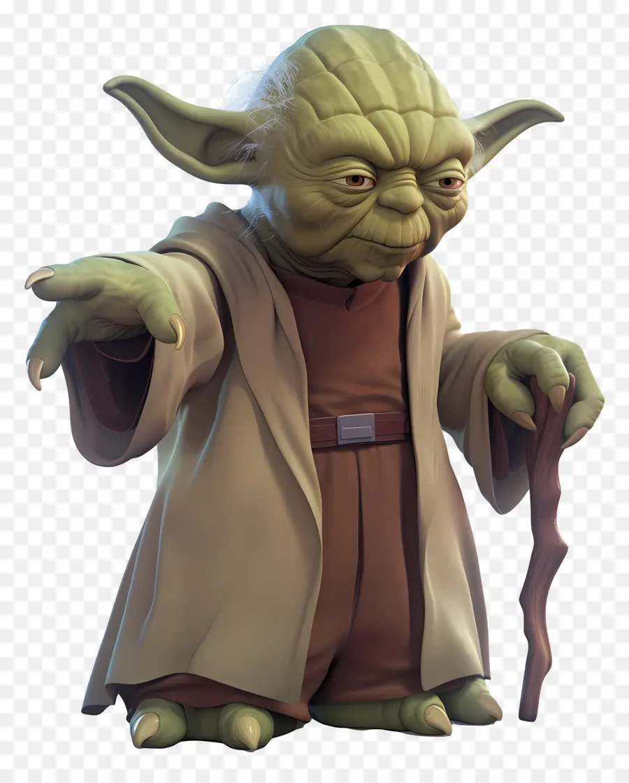 Yoda，Alien Hijau Yang Bijaksana PNG