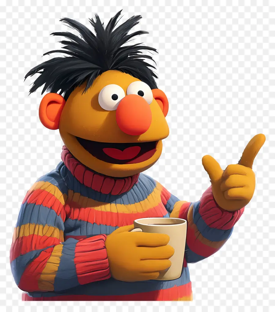 Ernie，Boneka Oranye PNG