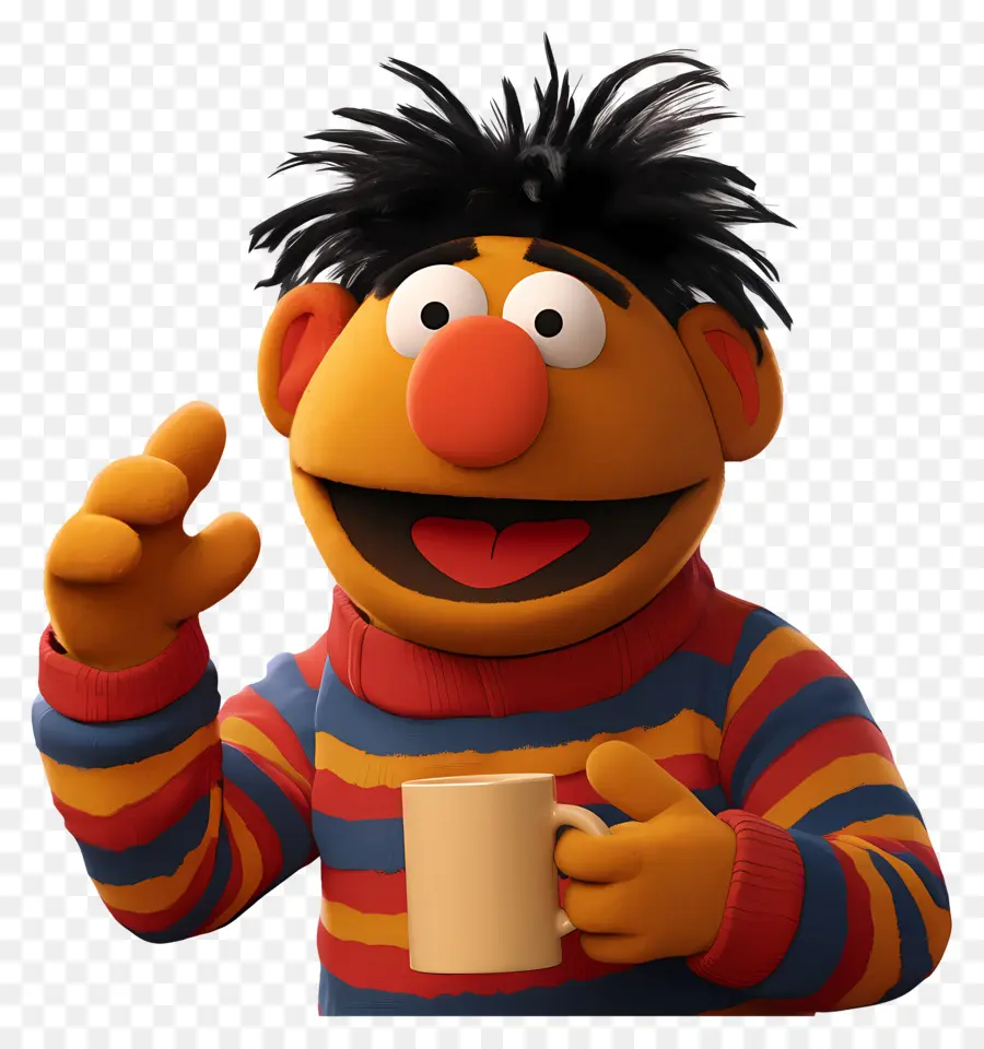 Ernie，Boneka Oranye PNG