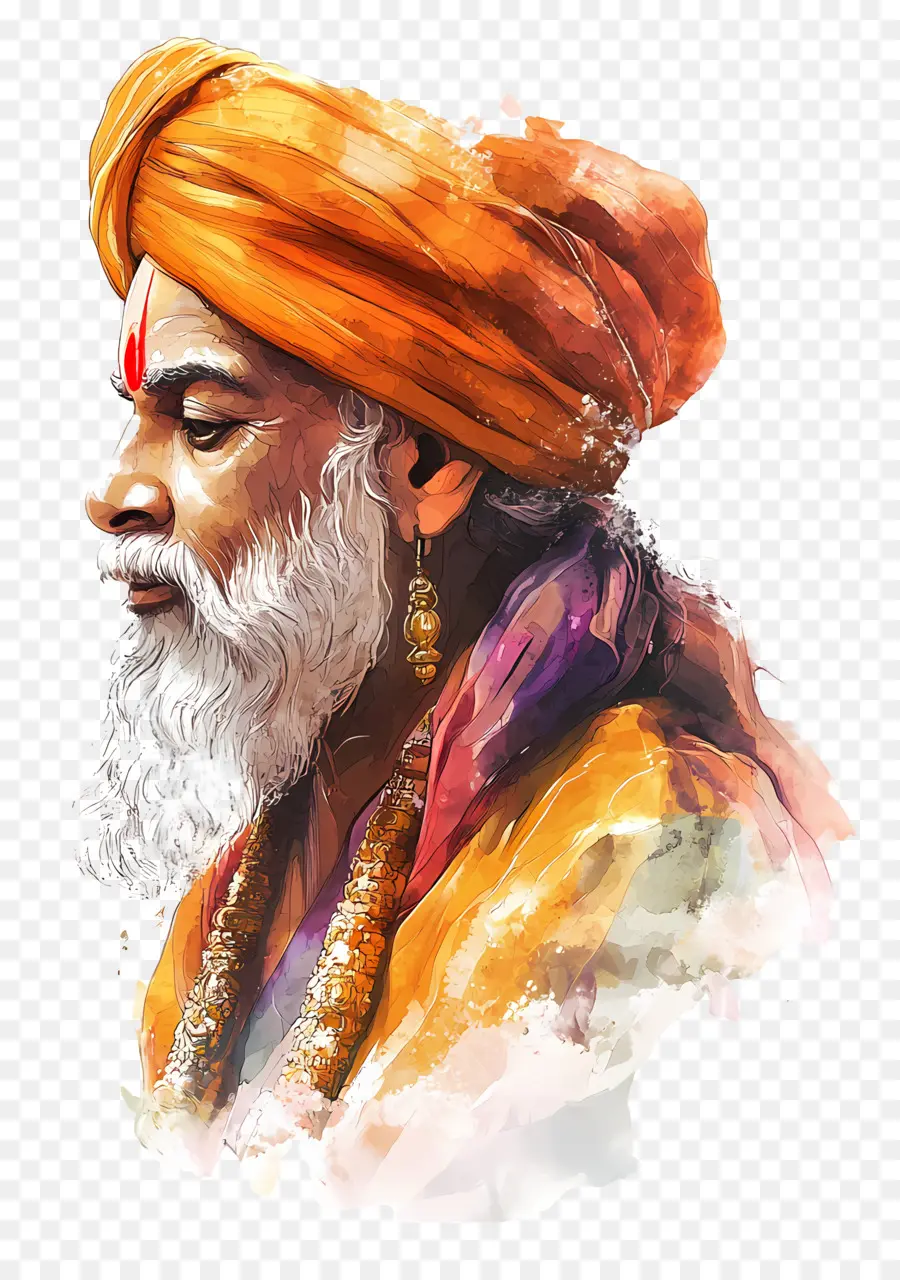 Guru Nanak Jayanti，Orang Tua Yang Bijaksana PNG