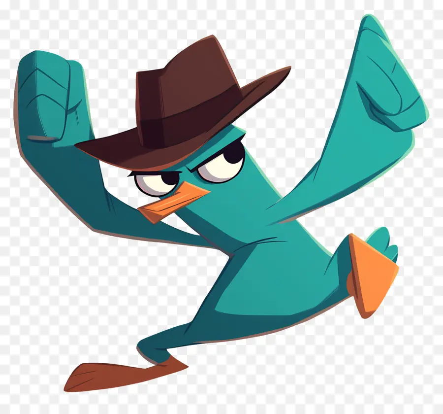 Perry Si Platipus，Platipus Biru PNG