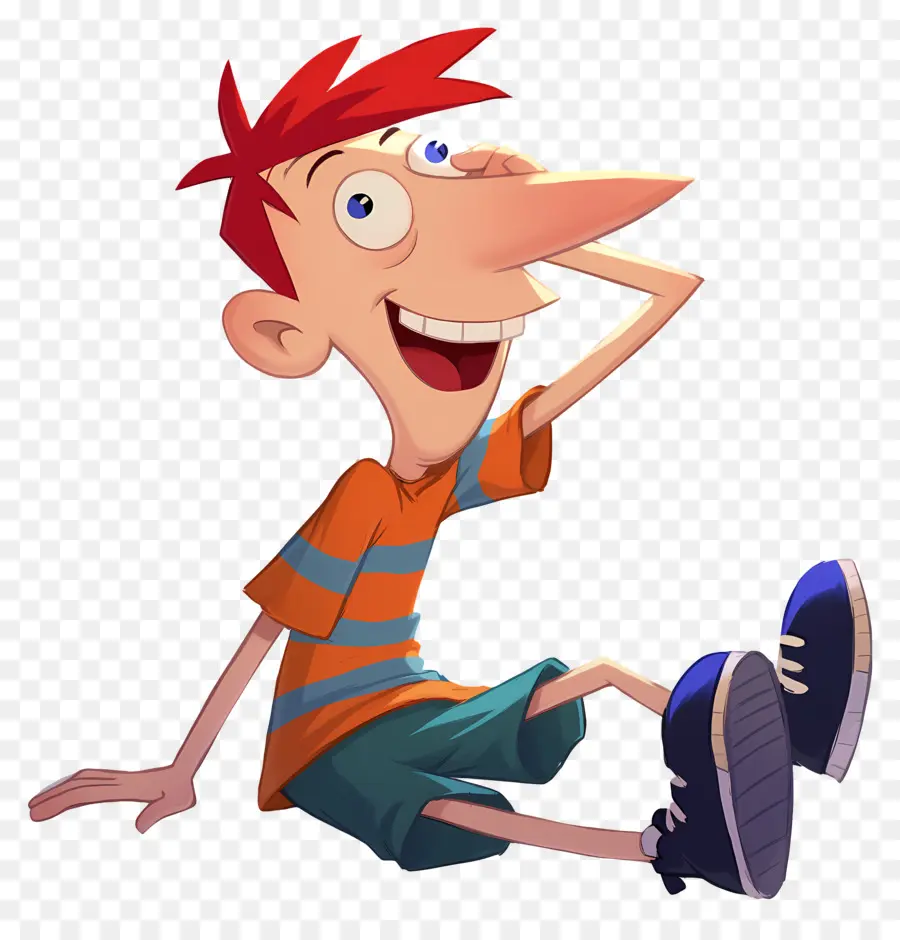 Phineas Flynn，Bocah Kartun Dengan Rambut Oranye PNG