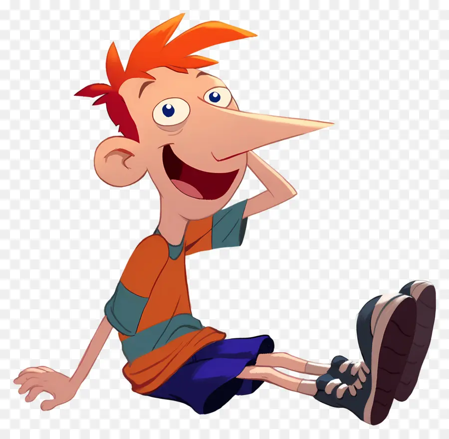 Phineas Flynn，Bocah Kartun Dengan Rambut Oranye PNG