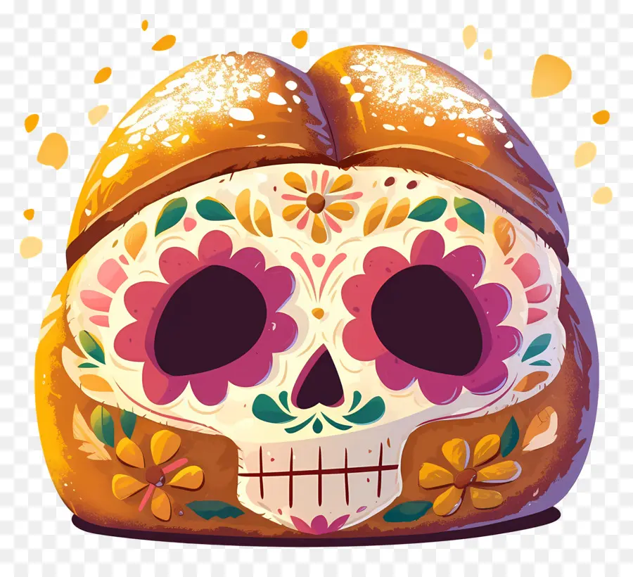 Pan De Muerto，Roti Hias PNG