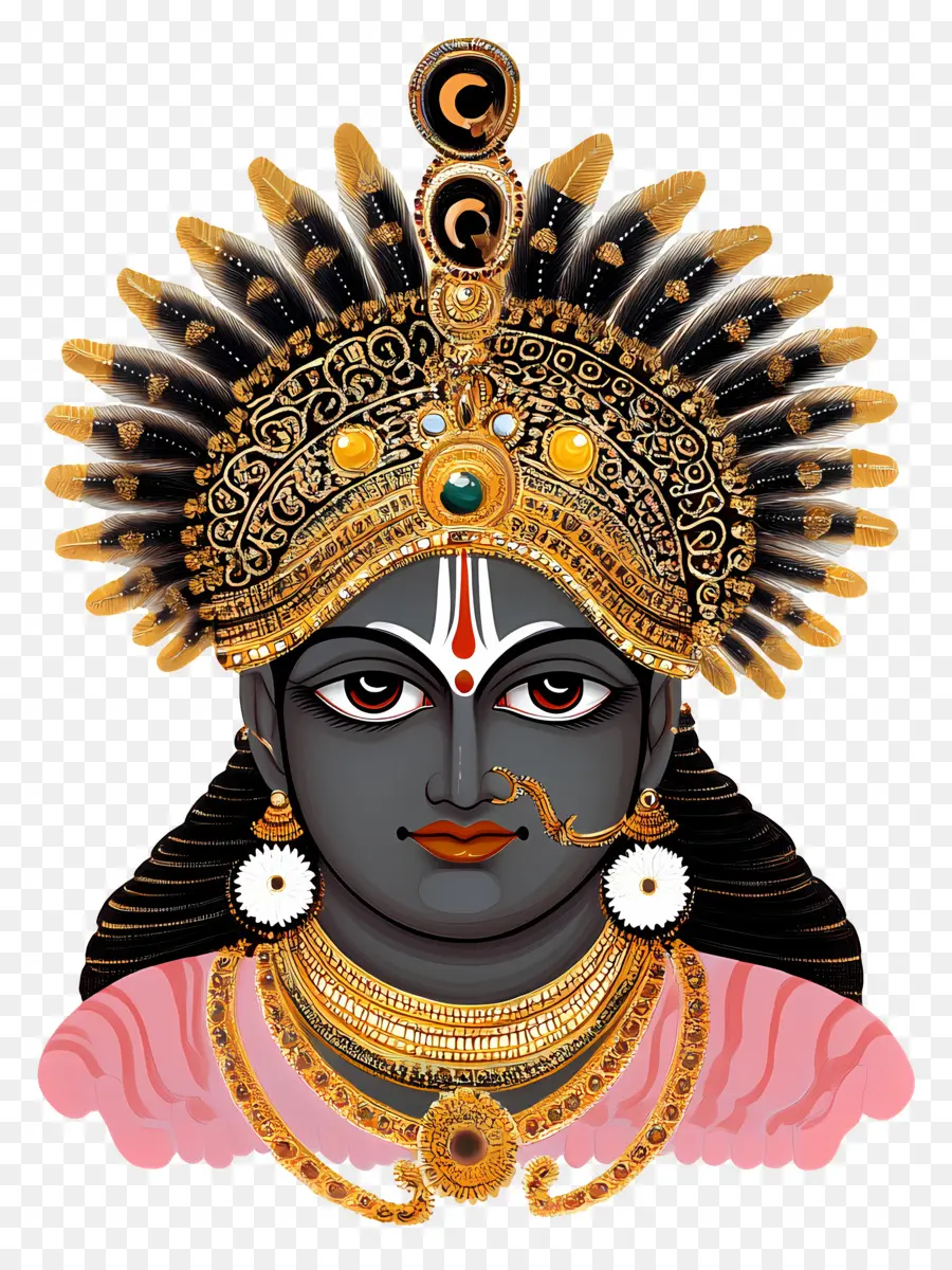 Shrinathji Dll，Ilustrasi Dewa Hindu PNG