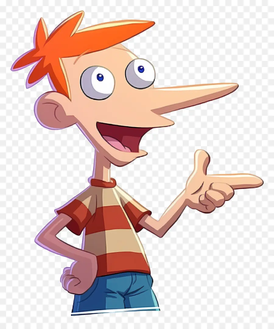 Phineas Flynn，Bocah Kartun Dengan Rambut Oranye PNG