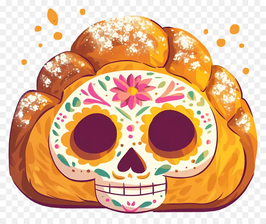 Pan De Muerto，Roti Hias PNG