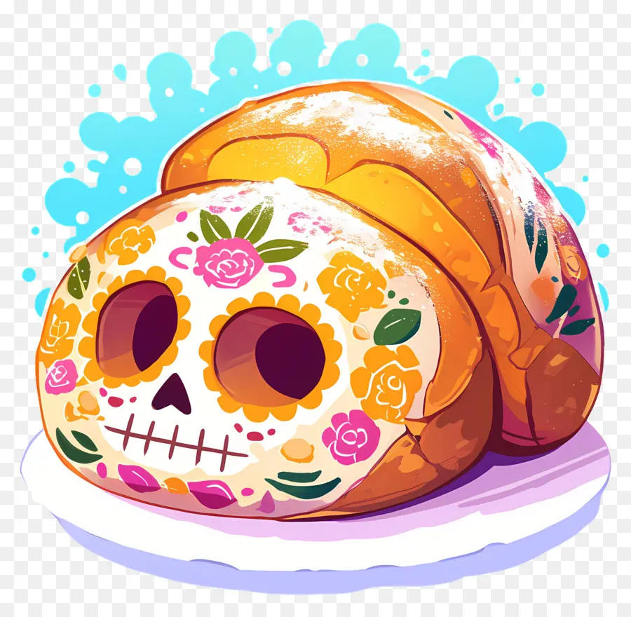 Pan De Muerto，Roti Hias PNG