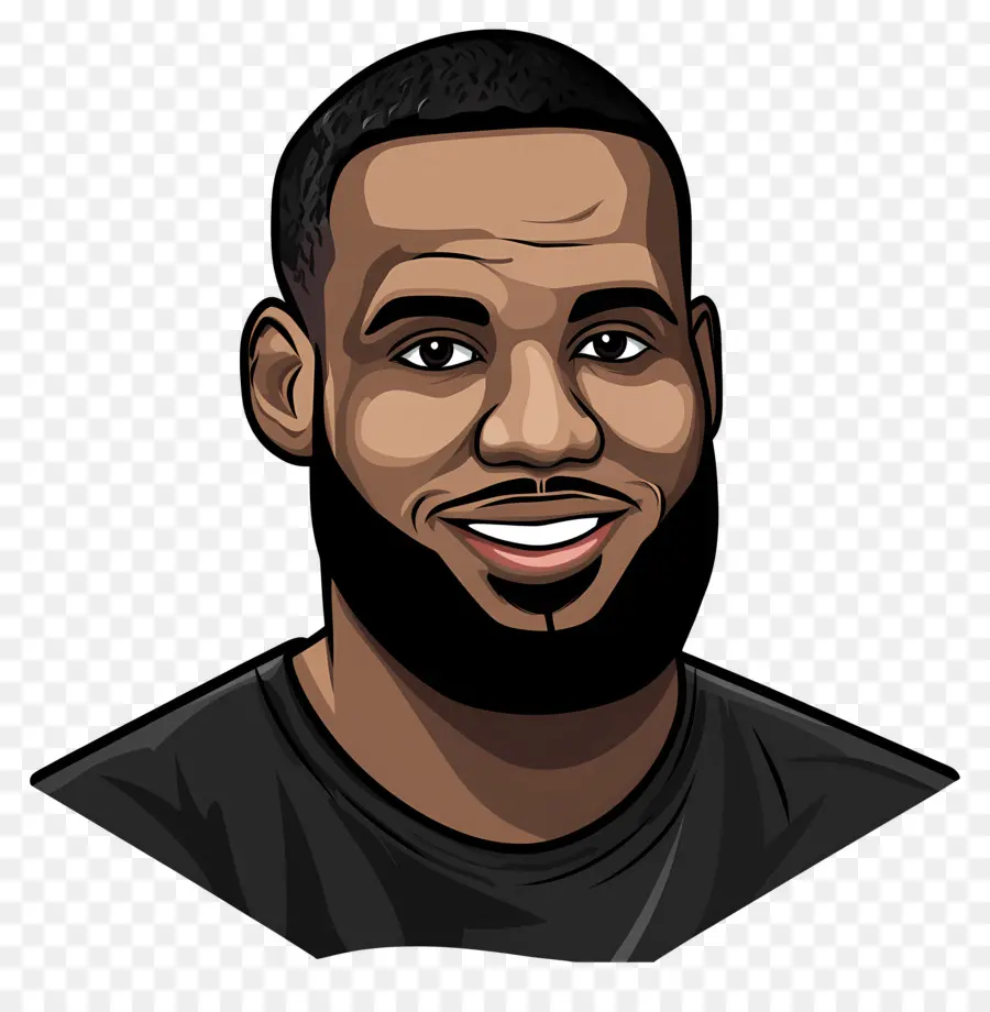 Lebron James，Ilustrasi Potret PNG