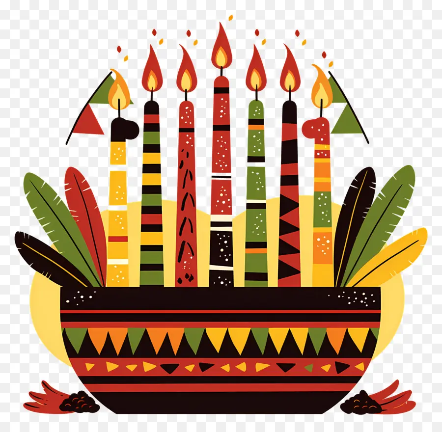 Selamat Kwanzaa，Kwanzaa Kinara PNG