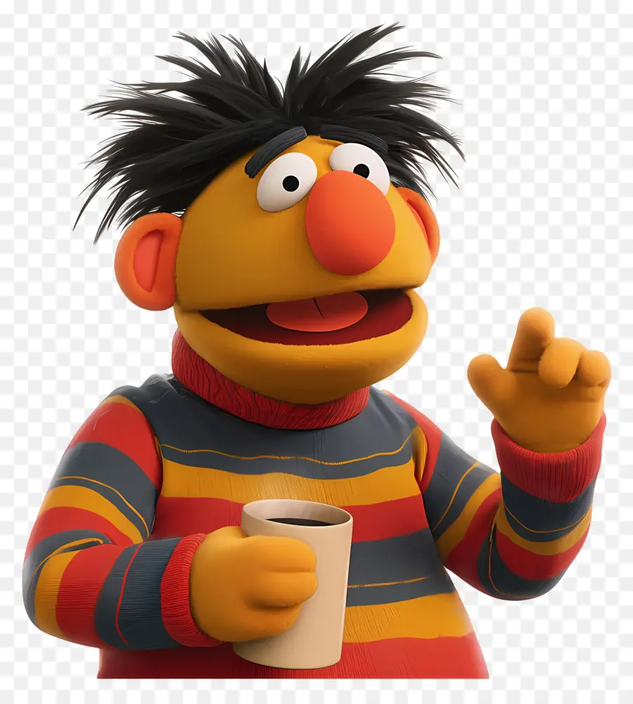 Ernie，Boneka Oranye PNG