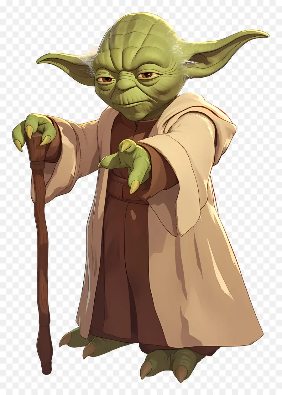 Yoda，Alien Hijau Yang Bijaksana PNG