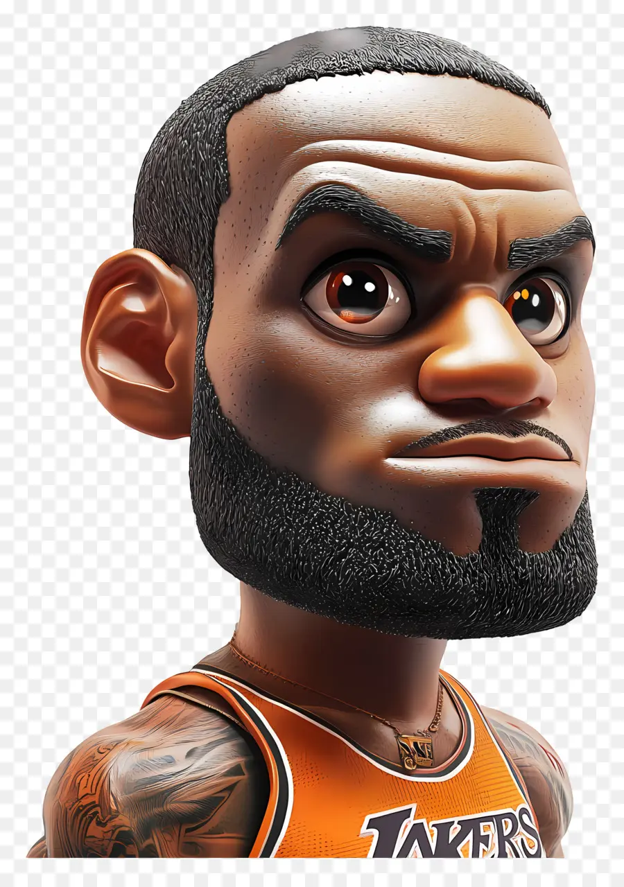 Lebron James，Kartun Pemain Bola Basket PNG