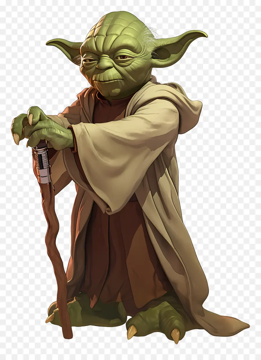 Yoda，Alien Hijau Yang Bijaksana PNG