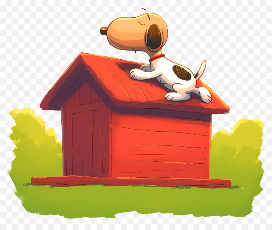 Snoopy Sedang Tidur，Anjing Kartun PNG