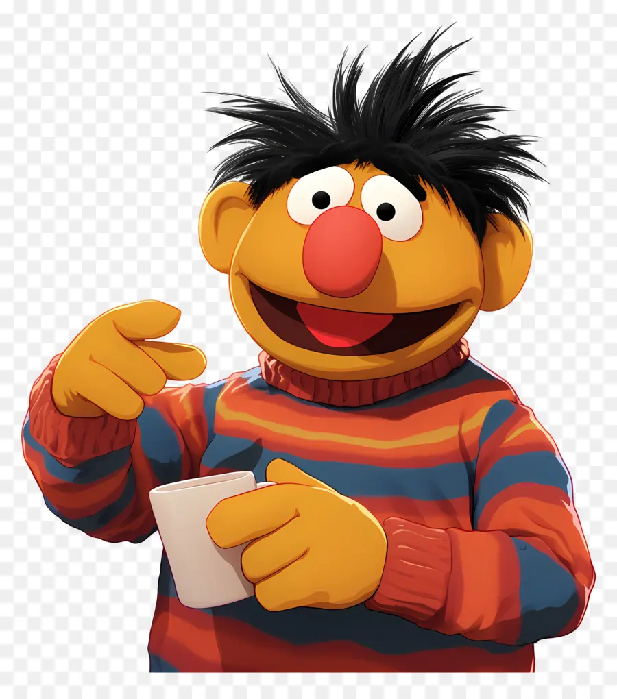 Ernie，Boneka Oranye PNG