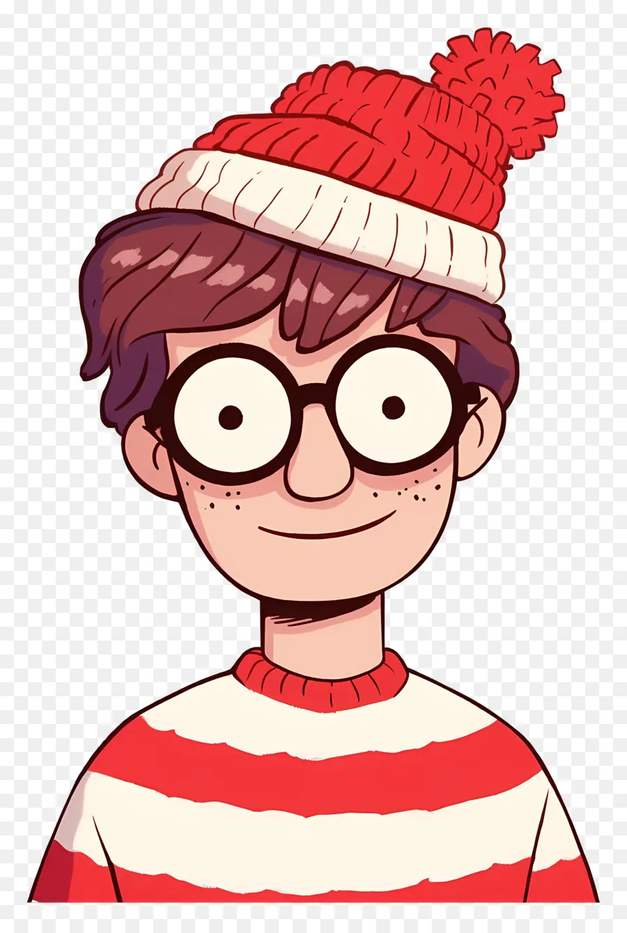 Waldo，Karakter Topi Bergaris PNG