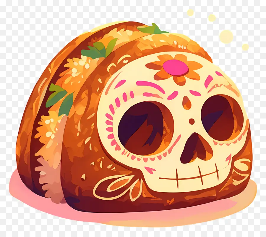 Pan De Muerto，Roti Hias PNG