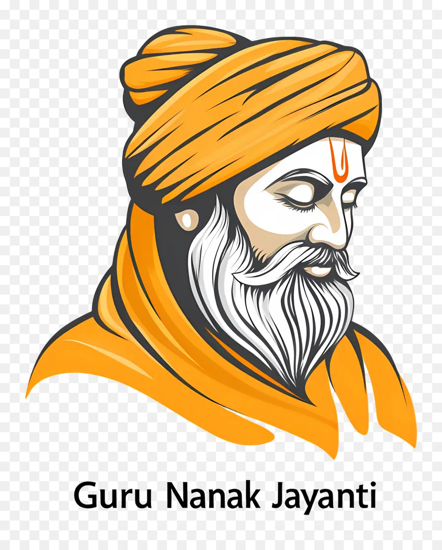 Guru Nanak Jayanti，Ilustrasi Guru Nanak PNG