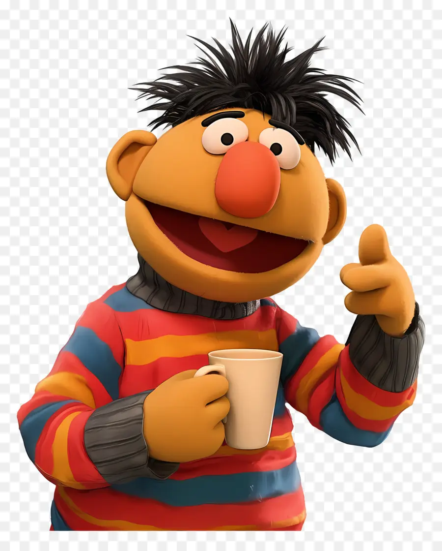 Ernie，Boneka Oranye PNG